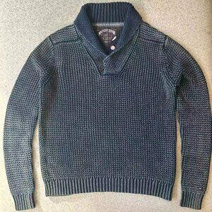 Tommy Hilfiger Men's Denim Vintage Cotton Quarter-Zip Sweater